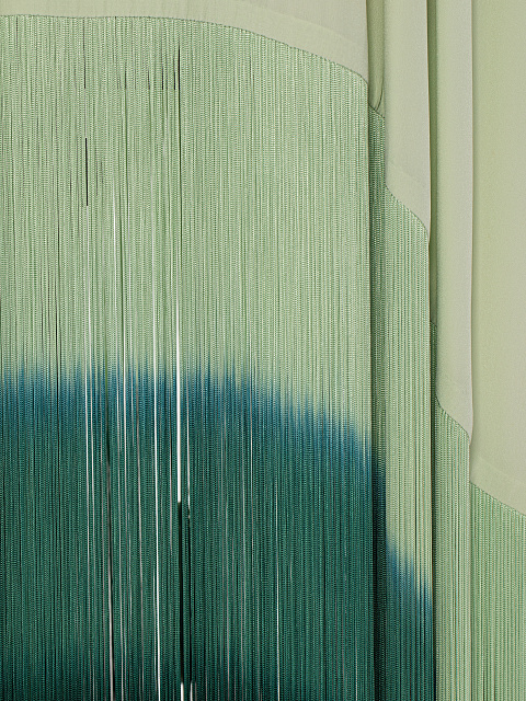 Светло-зеленая туника с вышивкой и бахромой, 4