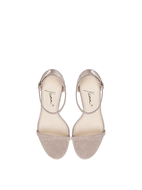 Пудровые босоножки из замши, 4 Пудровые босоножки из замши, 4
