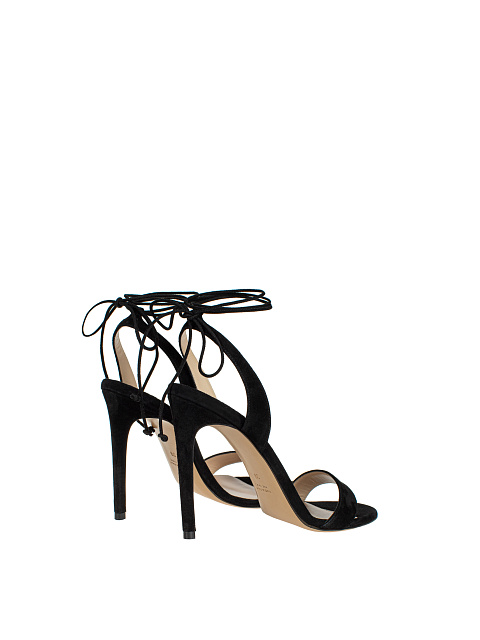 Черные замшевые босоножки на завязках, 3 Черные замшевые босоножки на завязках, 3