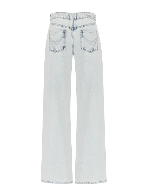 Расклешенные голубые джинсы со стразами, 2 Расклешенные голубые джинсы со стразами, 2