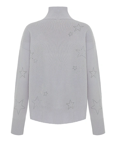 Лиловый кашемировый свитер со звездами, 2