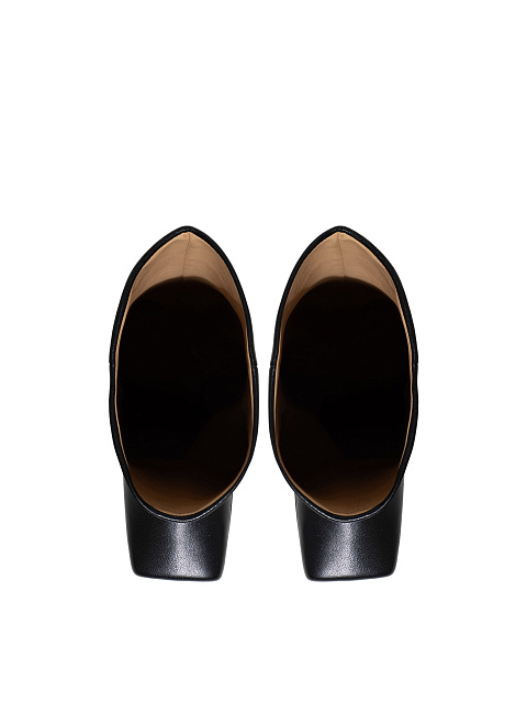 Черные сапоги из кожи с квадратным мысом, 5