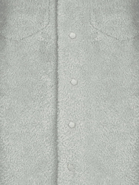 Серое пальто-рубашка из эко-меха, 3 Серое пальто-рубашка из эко-меха, 3