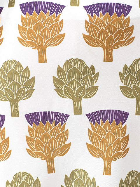 Молочная юбка-миди с принтом, 5