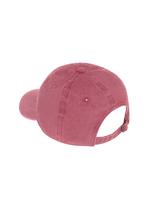 Розовая кепка из винтажного денима с розовой вышивкой, 3