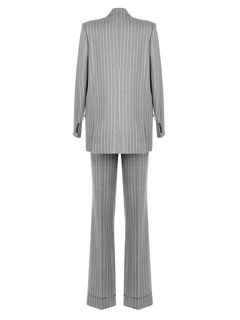 Серый костюм-двойка в полоску, 2