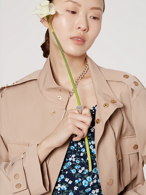 Бежевая хлопковая парка, 7