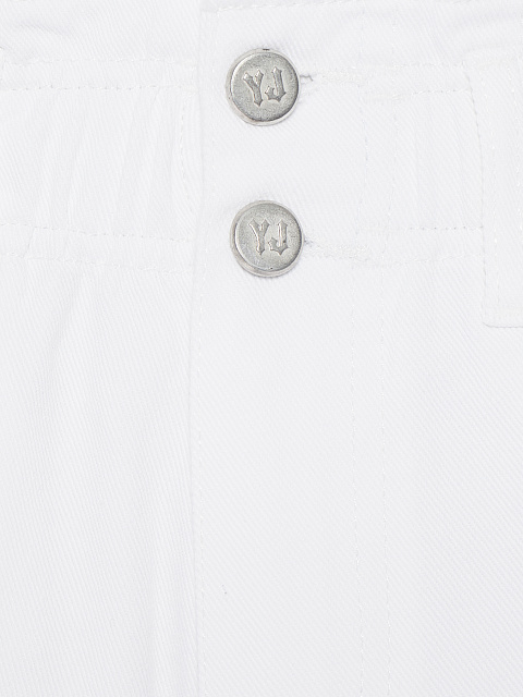 Широкие рваные джинсы белого цвета, 5 Широкие рваные джинсы белого цвета, 5