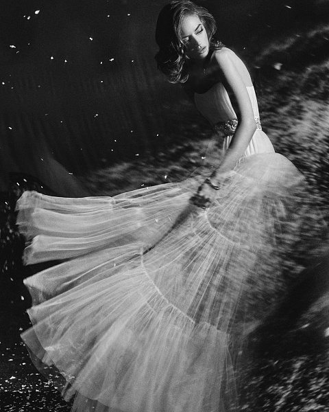 Белое корсетное платье из фатина, 8