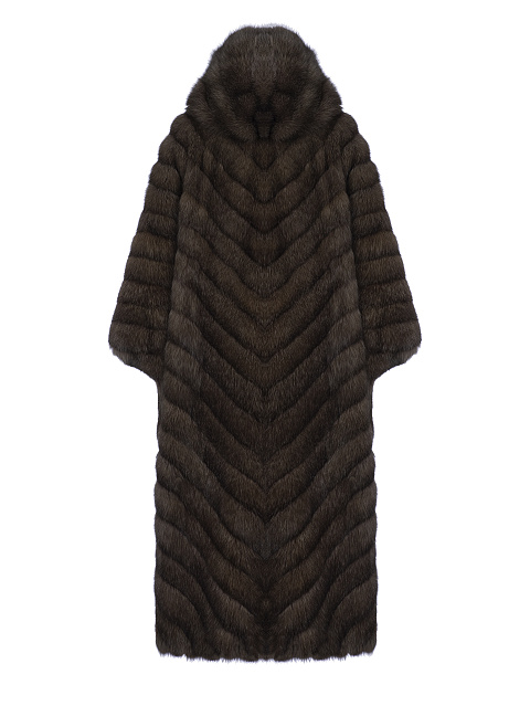 Коричневая шуба из меха соболя, 2