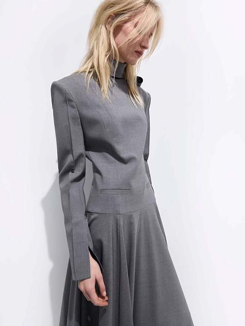 Платье-миди из шерсти, 3