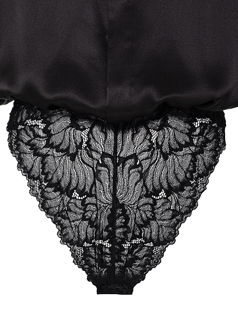 Черная блуза-боди из шелка, 5 Черная блуза-боди из шелка, 5