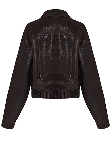 Коричневая куртка из кожи, 2