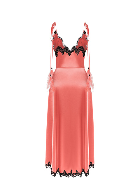 Платье-миди с кружевом, 2 Платье-миди с кружевом, 2