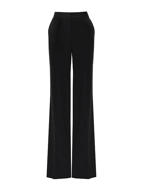 Черный костюм-двойка из шерсти с асимметричным жакетом, 3 Черный костюм-двойка из шерсти с асимметричным жакетом, 3