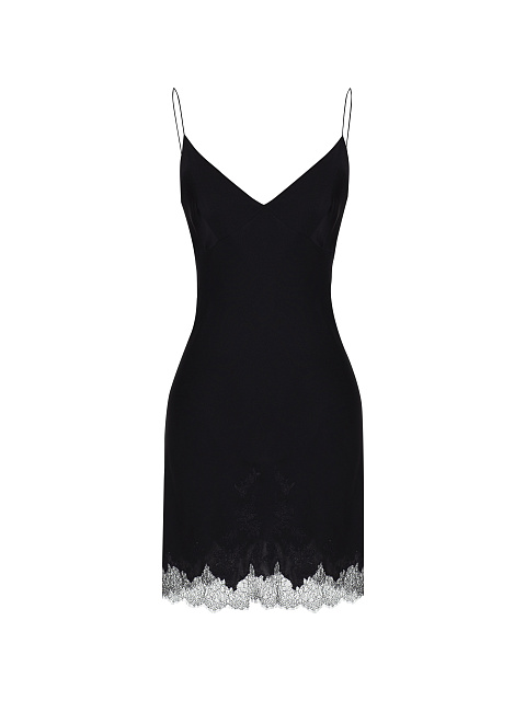 Черное шифоновое платье-миди на запах, 3