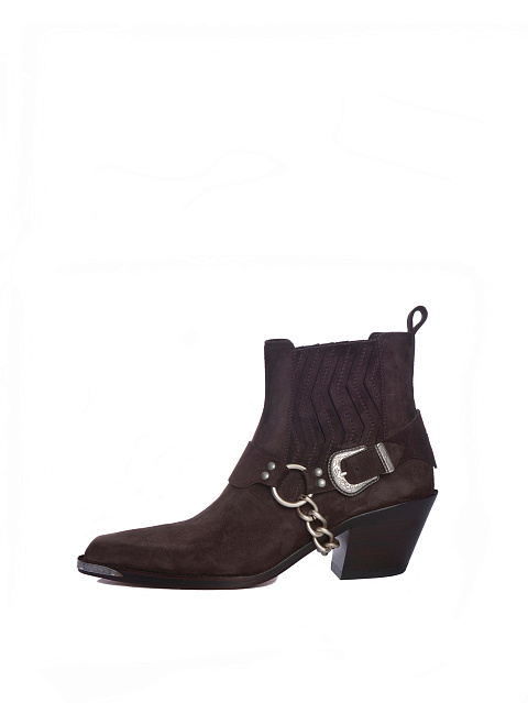 Темно-коричневые замшевые казаки, 2