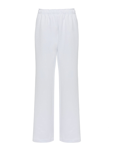 Белый спортивный костюм из футера, 5