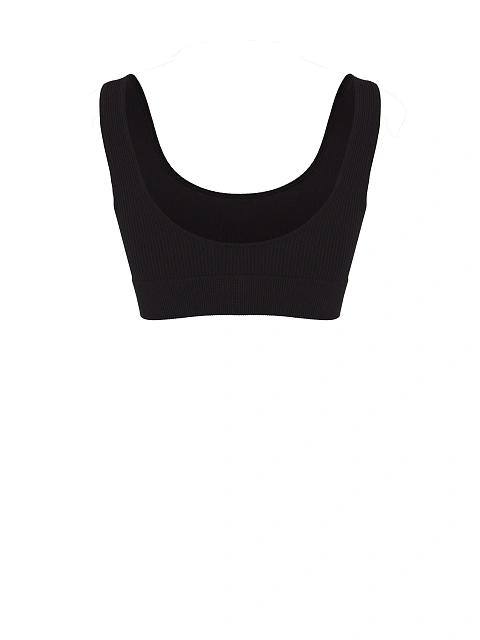 Черный трикотажный топ, 2 Черный трикотажный топ, 2