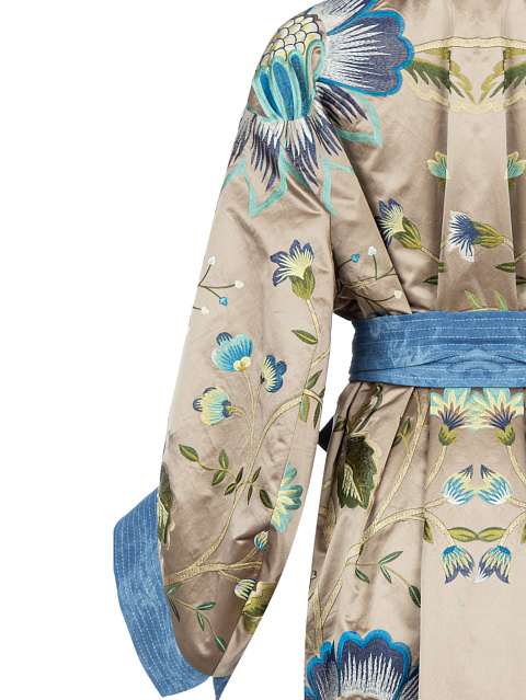 Голубое пальто-кимоно из джинсовой ткани, 5 Голубое пальто-кимоно из джинсовой ткани, 5