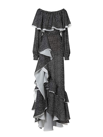 Платье-макси из шифона, 1