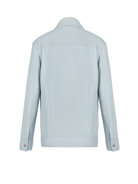 Голубая дубленка из овчины, 2 Голубая дубленка из овчины, 2