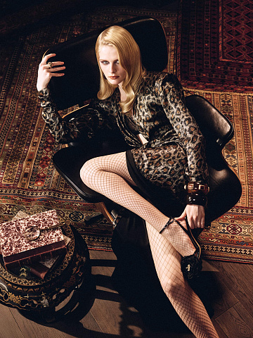 Леопардовое платье-макси, 1