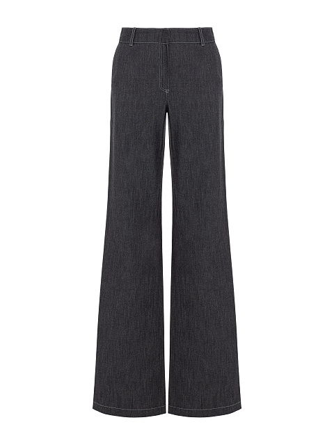 Темно-серые джинсы-клеш, 1