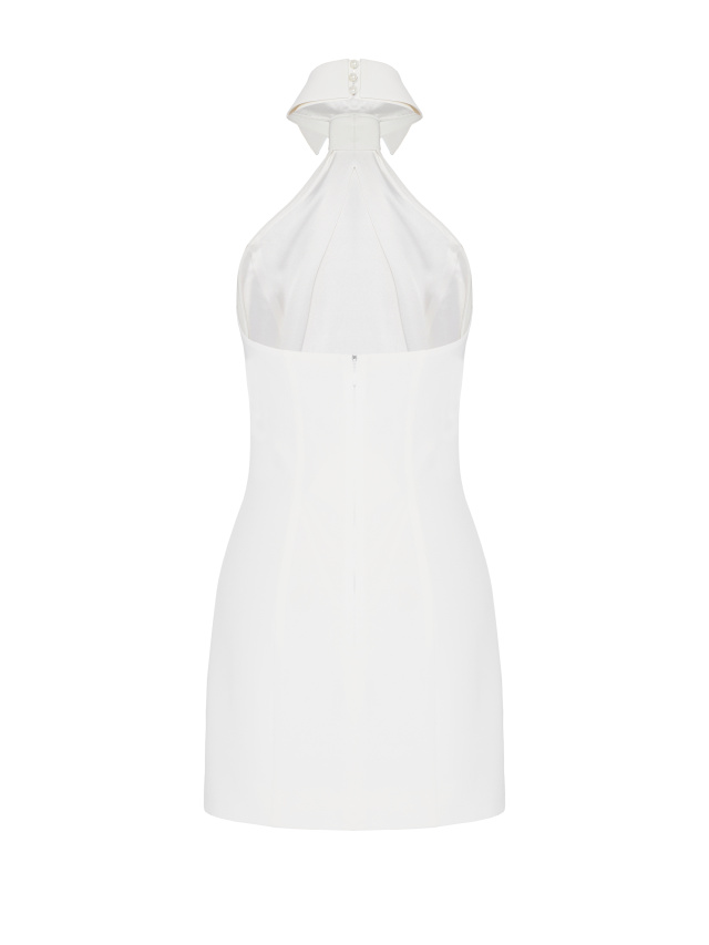 Белое платье-мини без рукавов, 2