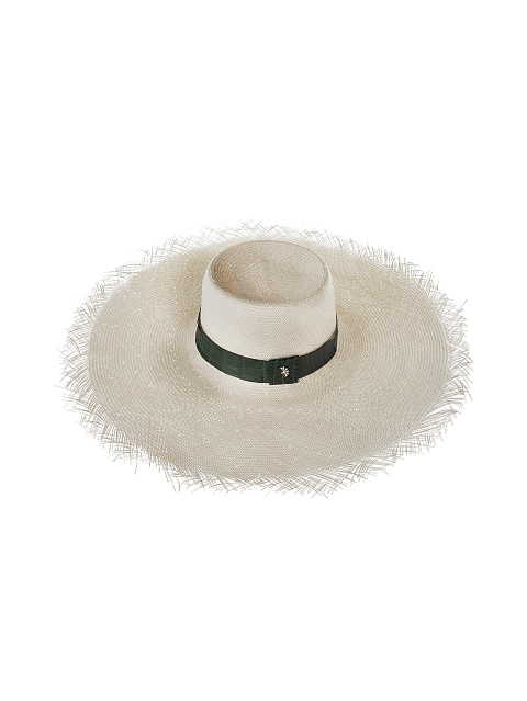 Соломенная шляпа с отделкой из крокодила, 1