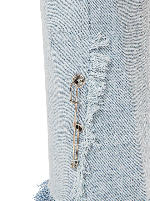 Голубой жакет-болеро из вареного денима, 4 Голубой жакет-болеро из вареного денима, 4