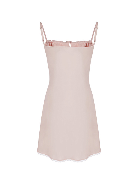 Розовое платье-мини из вискозы, 2 Розовое платье-мини из вискозы, 2