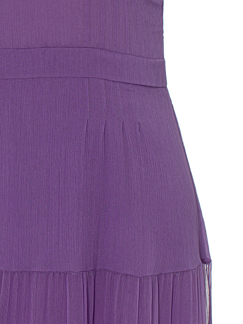 Фиолетовое платье-макси из шифона, 3