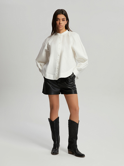 Белая блузка из хлопка, 6