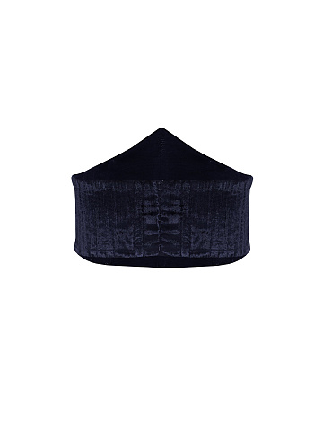 Фиолетово-синий бархатный корсет, 2