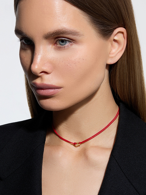 Колье с подковой из желтого золота, 2