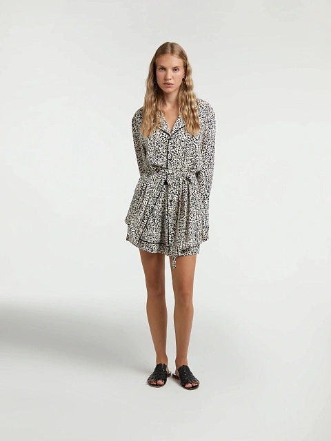 Бежевая пижама с леопардовым принтом, 8