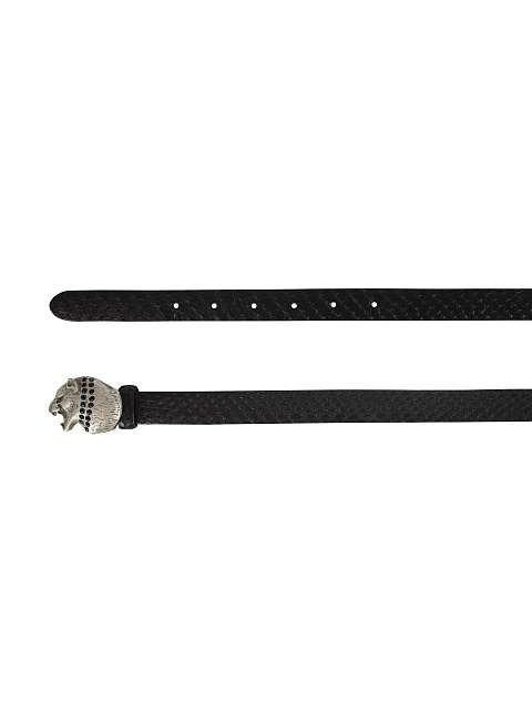 Черный ремень из кожи питона, 2