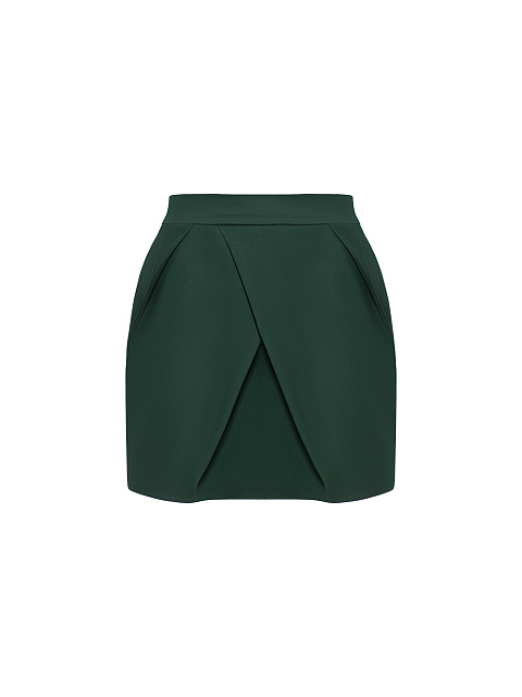 Зеленый шерстяной костюм-двойка , 3