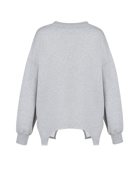 Серый свитшот Bad Girls Club с черной вышивкой, 2