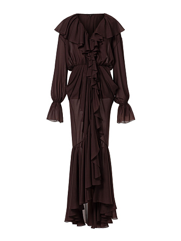 Платье-макси из шифона, 1