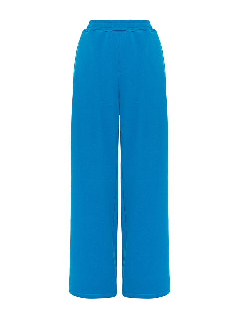 Голубой спортивный костюм из футера с вышивкой, 4