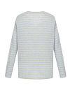 Пуловер (тельняшка) кашемир , св.голубой/св.серый  с люрексом