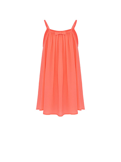 Коралловое детское платье из шифона, 1