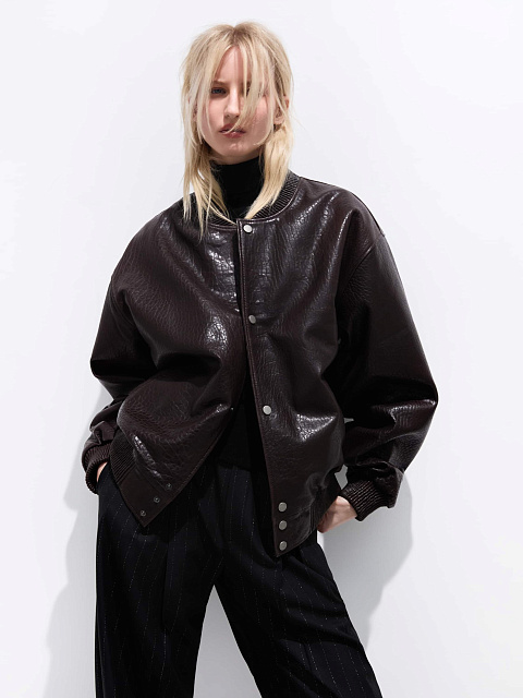 Бомбер из кожи оленя, 2