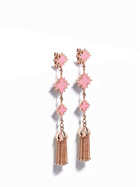 СЕРЬГИ-КИСТИ ИЗ РОЗОВОГО ЗОЛОТА, 1 СЕРЬГИ-КИСТИ ИЗ РОЗОВОГО ЗОЛОТА, 1