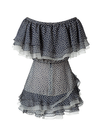 Платье-мини из шифона, 2