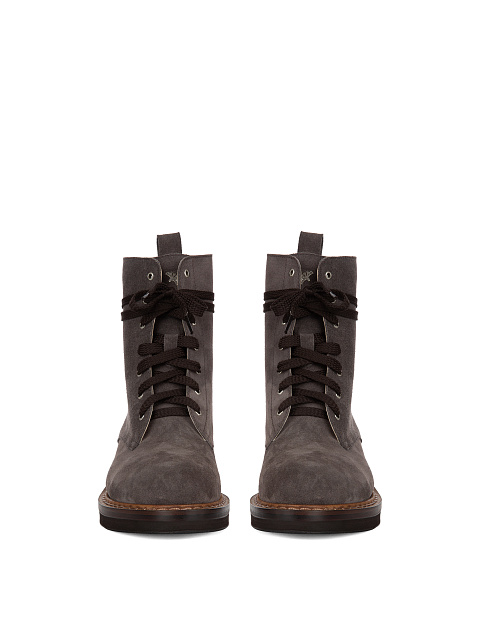 Серо-коричневые ботинки из замши, 2 Серо-коричневые ботинки из замши, 2