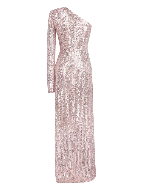 Асимметричное платье-макси в розовых пайетках, 2 Асимметричное платье-макси в розовых пайетках, 2
