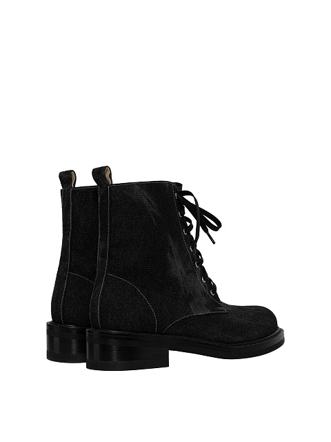 Темно-серые ботинки из денима, 3